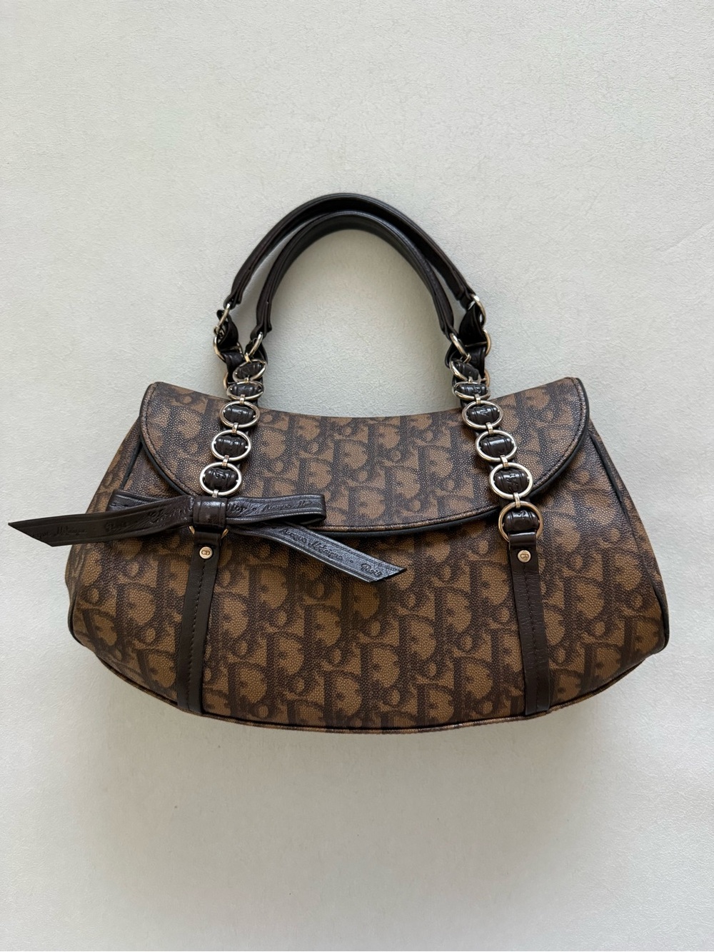 Dior by John Galliano Vintage Romantique Canvas Shoulder Bag